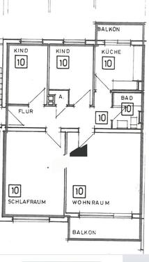 Foto - 4 Zimmer Wohnung mit Garage - 252.500,00 EUR Kaufpreis,