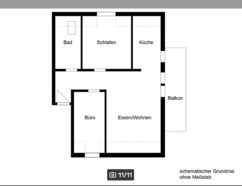 Foto - Helle 3-Zimmer-Wohnung mit Panoramablick