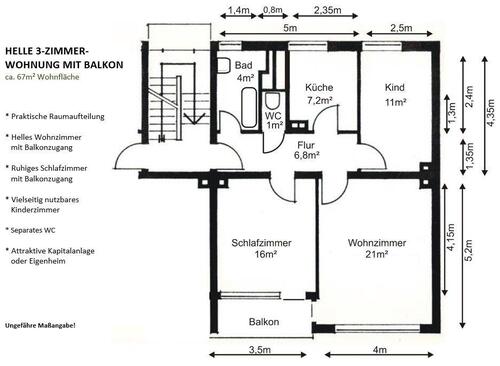 Foto - 3 Zimmer Etagenwohnung zum Kaufen in Köln