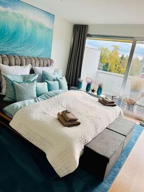 Foto - Hochwertig möbliertes 1-Zimmer-Apartment, großer Südbalkon