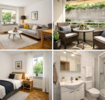 Voll möblierte 2-Zimmer-Wohnung mit Balkon im beliebten Stuttgart