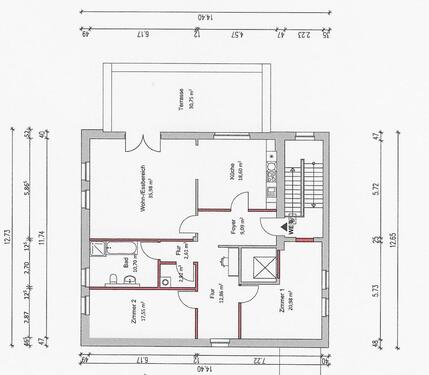 Foto - 3 Zimmer Etagenwohnung zur Miete in Templin