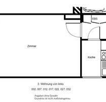 Schicke 1 Zimmerwohnung mit Balkon - Frankfurt am Main Fechenheim