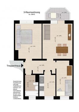 Foto - 3 Zimmer Etagenwohnung in Dessau-Roßlau