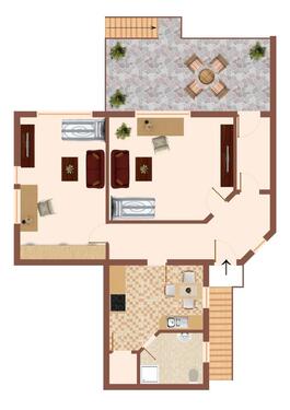 Foto - Geräum. 2-Zimmer-Wohnung in der Nh. v. LA, WG geeign., Nh. FH
