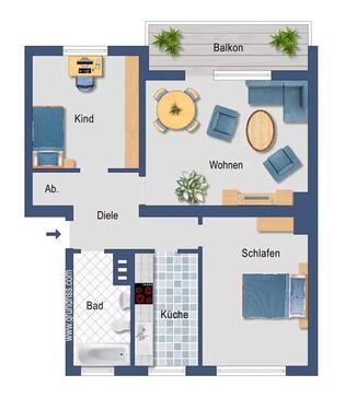Foto - Etagenwohnung in Köln zum Kaufen