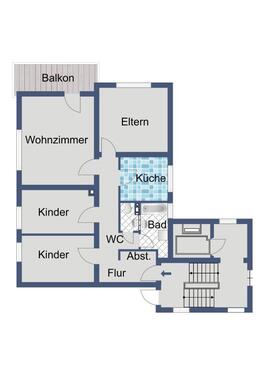 Foto - Etagenwohnung in Kassel zur Miete