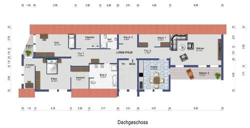 Foto - 5,5-Zimmer-Dachgeschosswohnung in Neuhofen