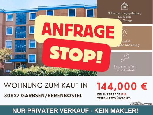 Foto - PROVISIONFREIE 3-Zimmer-Eigentumswohnung in GarbsenBerenbostel.