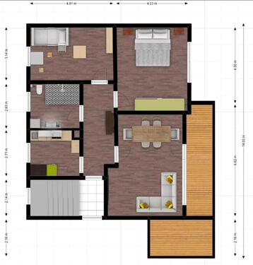 Foto - ruhige 3 Zimmer Wohnung Süd und Westbalkon eigener Gartenanteil