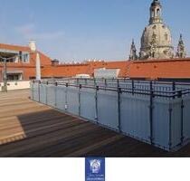 Exklusive Wohnung am Neumarkt! Große Dachterrasse, traumhafter Blick, Kamin, Lift! - Dresden