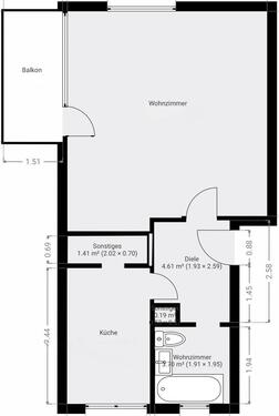 Foto - 1.5 Zimmer Etagenwohnung zur Miete in Marl