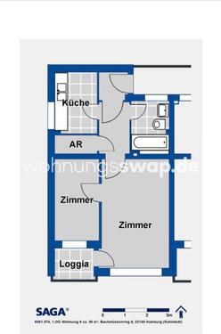 Foto - 2 Zimmer Etagenwohnung zur Miete in Hamburg