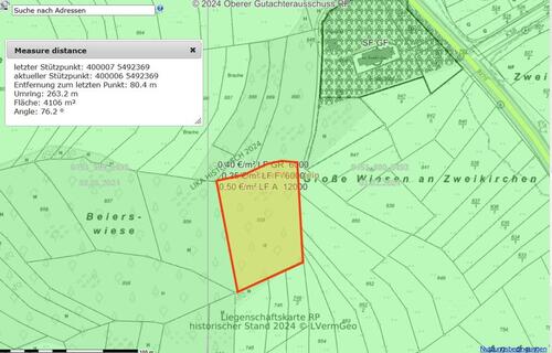 Foto - Grundstück in Rutsweiler a.d. Lauter – Flurstück 855 – 4.020 m²