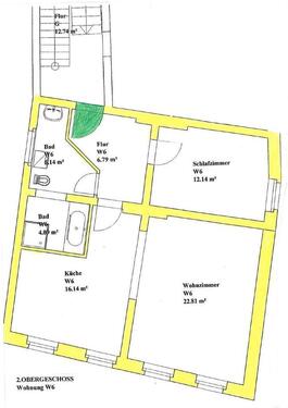 Foto - 2 Zimmer Etagenwohnung in Frankfurt (Oder)