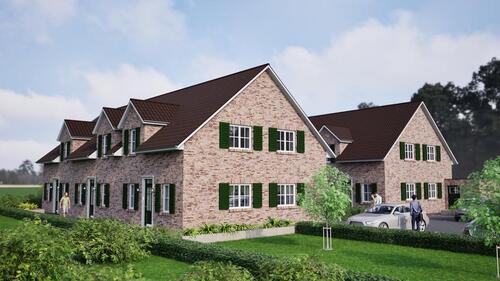 Foto - Stilvolle Neubau-Reihenhäuser mit Terrasse und Grünfläche -KfW 55