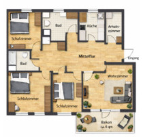 5 - Zimmer Wohnung zur Miete in München - Solln