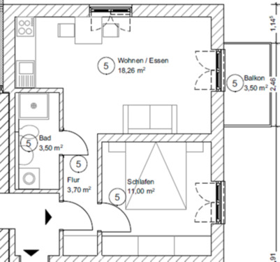Foto - 2 Zimmer Etagenwohnung zur Miete in Wegscheid
