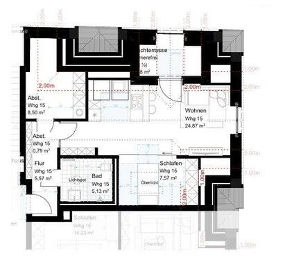Foto - Zentrale 2-Zimmer Wohnung mit Dachterrasse