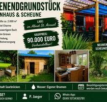 Wochenendgrundstück im Almet - 90.000,00 EUR Kaufpreis, ca. 90,00 m² in Saarbrücken (PLZ: 66119) St. Arnual Wochenendgrundstück im Almet - 90.000,00 EUR Kaufpreis, ca. 90,00 m² in Saarbrücken (PLZ: 66119) St. Arnual