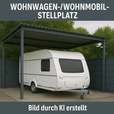 Foto - Wohnwagenstellplatz Wohnmobilstellplatz überdacht abgeschlossen
