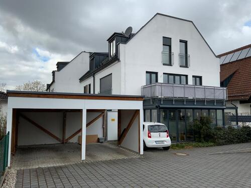 Foto - Modernes KfW 70 Reiheneckhaus Garching Doppelcarport Wintergarten