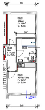 Foto - 1 Zimmer Etagenwohnung zur Miete in Immenhausen