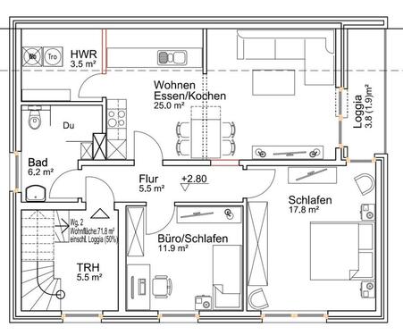 Foto - Erstbezug Obergeschosswohnung in Ellewick-Crosewick