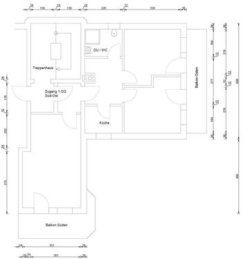Foto - 3 Zimmer Wohnung - 900,00&nbsp;EUR Kaltmiete, ca.&nbsp; 56,00&nbsp;m&sup2;