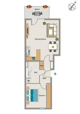 Foto - 2.5 Zimmer Etagenwohnung zur Miete in Essen