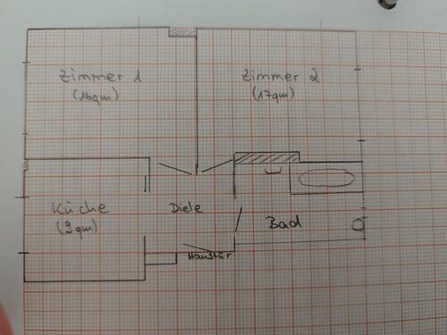 Foto - 2,5 Zimmerwohnung (auch WG-geeignet)