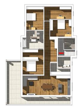 Foto - Helle Neubau-5-Zimmer-Wohnung - 1.980,00 EUR Kaltmiete,
