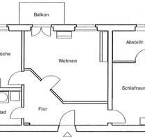 Gemütliche 2-Raumwohnung mit Balkon (20517) - Bad Freienwalde (Oder)