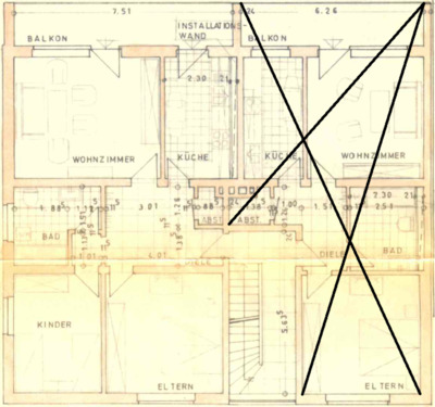 Foto - OG-Wohnung in ruhiger Lage mit Balkon, Stellplatz und Kellerraum
