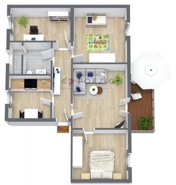 Foto - Erdgeschoßwohnung in Saal zur Miete