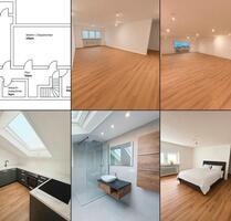 Moderne Loftwohnung (105qm), Deizisau, kernsantiert, Einbauküche