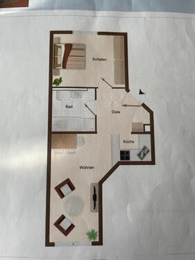 Foto - Zetrumsnahe 2ZKB Wohnung - 480,00 EUR Kaltmiete,