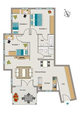 Foto - 4.5 Zimmer Erdgeschoßwohnung zur Miete in Bochum