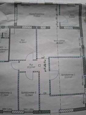 Foto - Sehr große Wohnung 160m² - 1.450,00&nbsp;EUR Kaltmiete, ca.&nbsp; 160,00&nbsp;m&sup2;