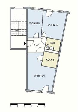 Foto - Etagenwohnung in Neubrandenburg zur Miete