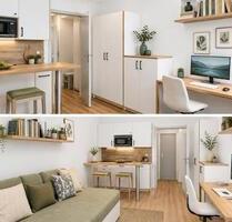 Provisionsfrei! 1-Zimmer Apartment mit Südbalkon +TG-Stellplatz - München Schwabing-Freimann