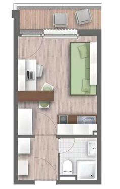 Foto - 1 Zimmer Etagenwohnung zum Kaufen in München