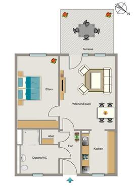 Foto - 2.5 Zimmer Erdgeschoßwohnung in Witten
