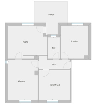 Foto - Etagenwohnung zur Miete in Mülheim an der Ruhr