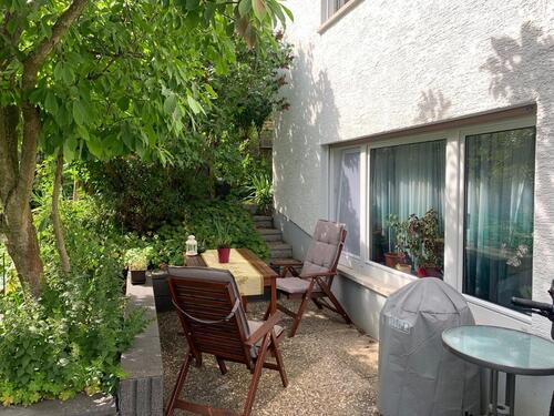 Foto - 2 Zi - Wohnung im Grünen mit EBK , Kamin , Terasse und Gartennut