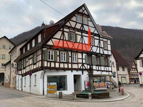 Foto - Wohnung in Wiesensteig Zentrum - 550,00 EUR Kaltmiete,