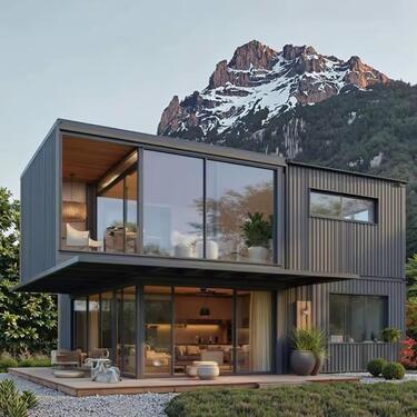 Foto - Zweistöckiges Fertighaus Loft-Container – Modernes Wohnen