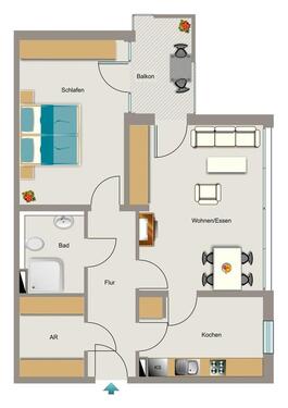 Foto - 2.5 Zimmer Etagenwohnung zur Miete in Köln