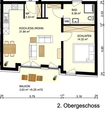 Foto - 2 Zimmer Etagenwohnung zur Miete in Nürnberg
