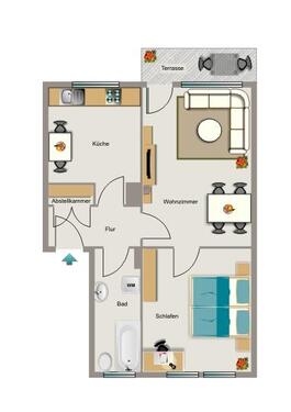 Foto - 2.5 Zimmer Etagenwohnung zur Miete in Marl